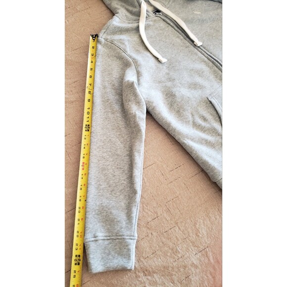 US Polo Assn Hoodie Jacket Womens L Gray Sherpa lined Full Zip Logo Cozy NWT - Picture 16 of 16